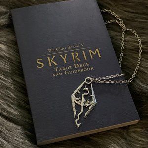 🧿 3 for $33 🧿 Skyrim Dragonborn Elder Scrolls Dragon Symbol Necklace